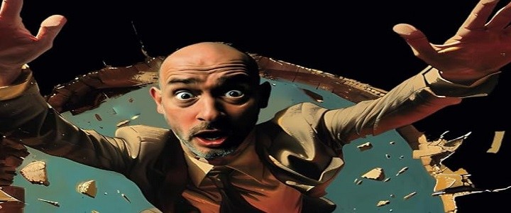 un hombre echado a perder